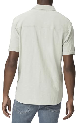 PAIGE Men's Brayden Short Sleeve Shirt with Roll Tab4