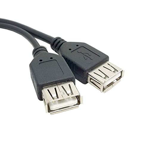 Cable divisor USB 2.0 macho a hembra con alimentación auxiliar miniatura 4