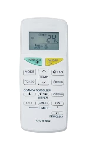 smashtronics Replacement Compatible Remote Control For DAIKIN AC ARC484B32, White