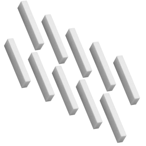 BESTonZON Replacement Guitar Bone Nuts Set of 10 Precision Crafted for Acoustic Electric Guitars Easy Install