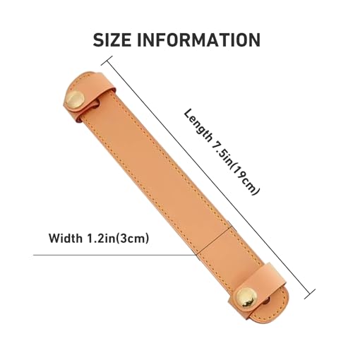 Image of Leather Shoulder Strap Pad Replacement,Cushion Strap Pads Detachable Cover for Tote Bag (Beeswax-pro)