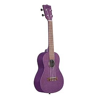 Kala KA-MRT-PUR-C – Ukulélé Concert Purple Stained Meranti - Les Beatles, Paul McCartney, John Lennon, RIngo Starr, George Harrison