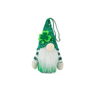 2 Packs St Patricks Day Gnomes Plush Decorations with Light Leprechaun Doll Decorations Irish Green Shamrock Gift Tomte for Ornaments 2 Packs St Patricks Day Gnomes Plush Decorations with Light Leprechaun Doll Decorations Irish Green Shamrock Gift Tomte for Ornaments