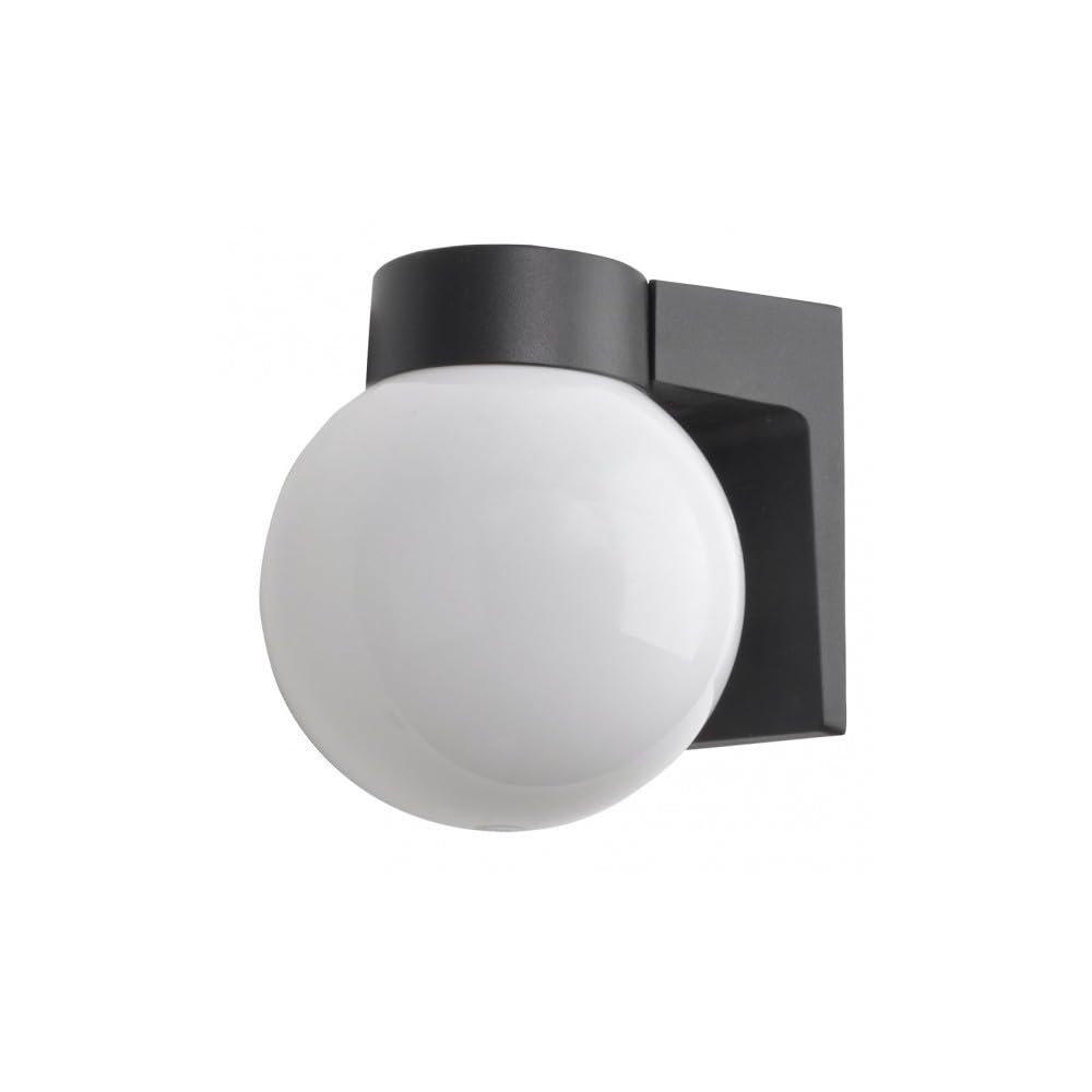Aplique exterior aluminio Procyon 1xE27 negro
