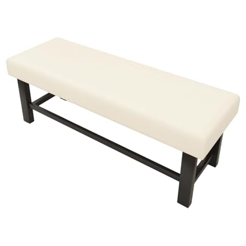 Vapor Fitness Dining Bench Cushion Cover, Dining Room Seat Covers, Piano Bench Cover Slipcover Rectangle, Stretch Jacquard Bench Seat Protector-Beige||63''-71'' Cover
