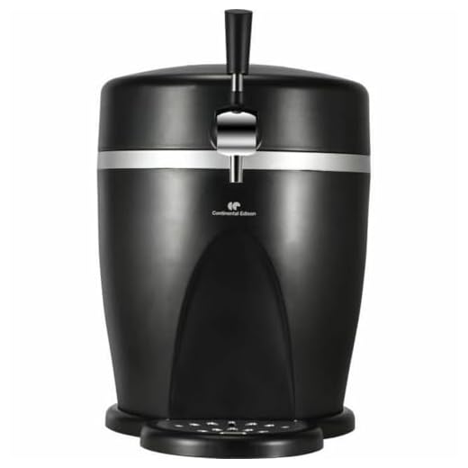 Tireuse a biere 5L CONTINENTAL EDISON MB5B3 - Noir - Plateau Amovible - 60 W - Bec verseur