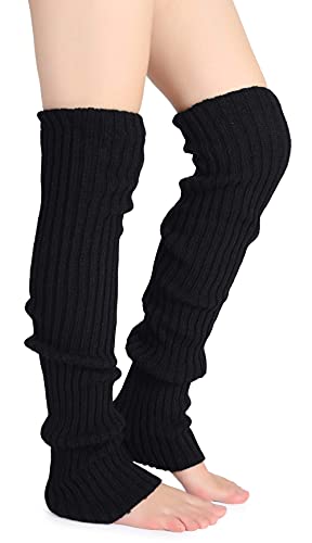 Pareberry Women's Winter Over Knee High Footless Socks Knit Warm Long Leg Warmers3