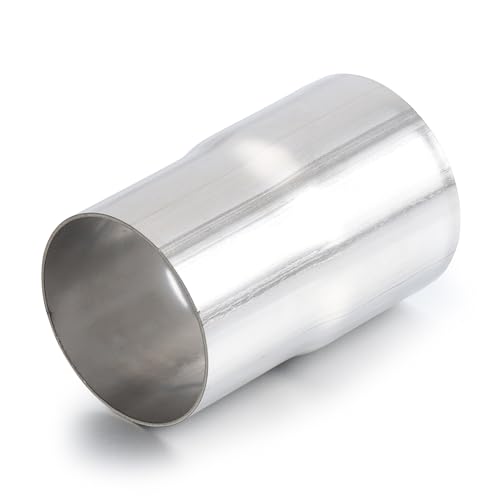 Image of A-KARCK Exhaust Adapter Connector 2.5 inch ID to 2.5 inch OD, Exhaust Pipe Reducer 4 inch Overall Length 304 Stainless Steel