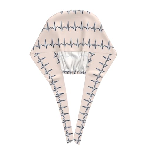 Image of Working Cap Scrub Cap with Sweatband Adjustable Unisex Women Tie Back Hat Nurse Surgical Caps