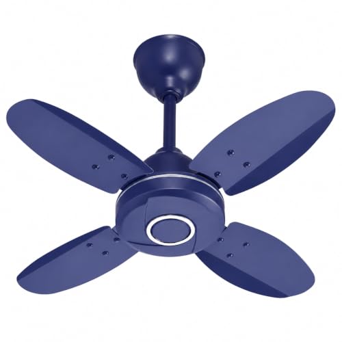 Image of haneul!!Ceiling Fan,4 Blade, High Speed, Small Size,Smoke Blue Made in India