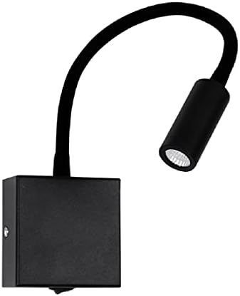 Arandela Pix Preta Articulável Cabeceira LED 3W 3000K Bivolt