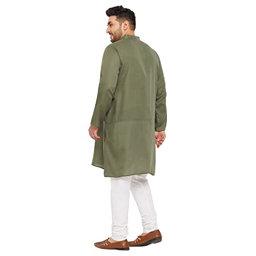 Image of Bigbanana Plus Size Men Regular Fit Kurta