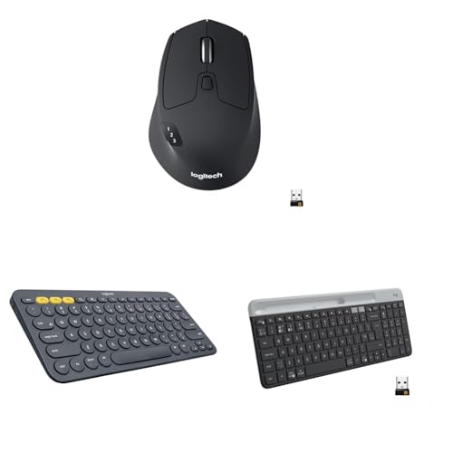 Image of LOGITECH M720 Triathlon Multi-Device Wireless Mouse, Bluetooth, USB Unifying Receiver, 1000 DPI, 6 P