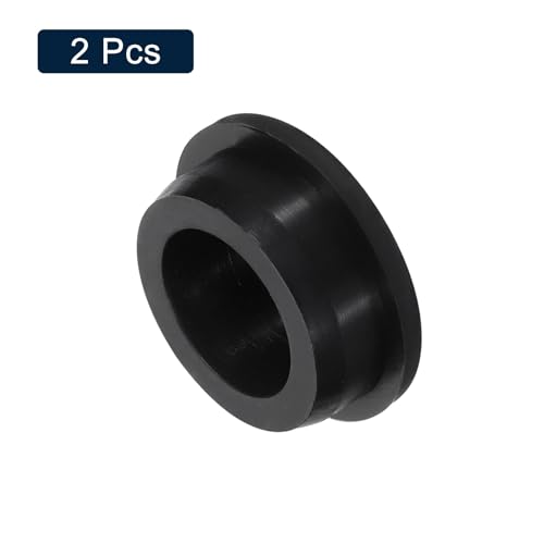 Image of uxcell 2 Pcs Black Plug Holes, Waterproof Rubber Button Plug for 31mm / 1.22 inch Hole