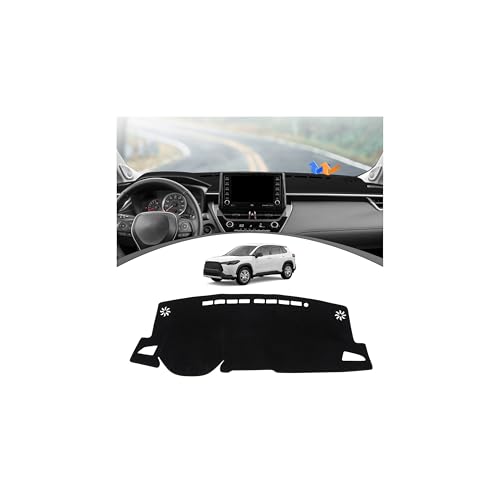FIILINES Polyester Dash Cover for Toyota Corolla Cross 2022-2026