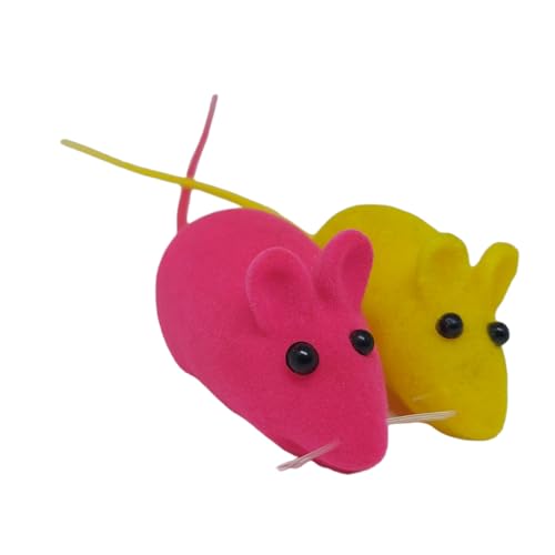 Brinquedo 4 Ratinhos coloridos com apito Toy cat Rato