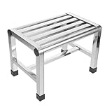 Design compact : avec ses dimensions de 285 cm x 201 cm x 26 cm, ce petit tabouret de salle de bain optimise l’espace et s’intègre parfaitement dans les petites salles de bain, les cuisines ou comme marchepied d’appoint dans les espaces restreints. tabouret de bain imperméable