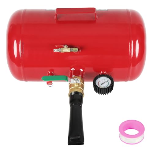 Vkechh Reifen Booster 40L Reifenschockfüller Airbooster Luftkanone Reifenfüller Booster Befüllhilfe Druckluft Stahl für Auto LKW SUV Traktor Wohnmobil 8 Bar Arbeitsdruck 10 Bar Maximaldruck
