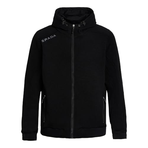 Spada Blade Motorcycle CE Level AA Level 2 Armour Zip Up Hoodie - Black - L