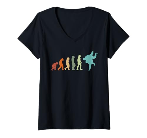 Mujer Judo Judoka Taekwondo Ju-Jutsu Karate Kung-Fu Judo Camiseta Cuello V