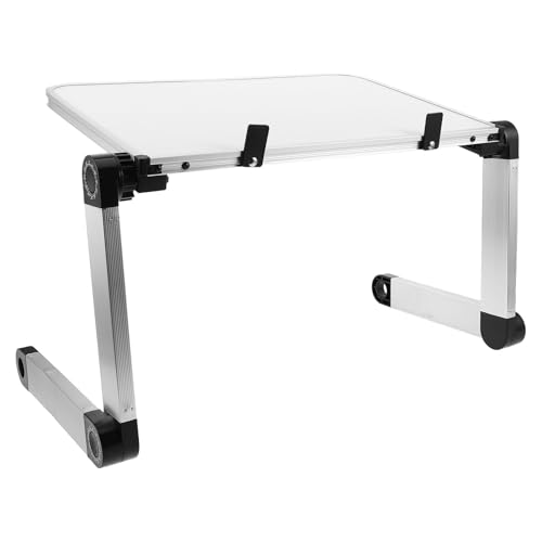 Soporte ajustable para laptop de escritorio blanco miniatura 1