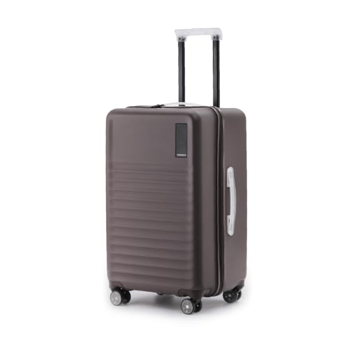 MOKOBARA The Aisle Trunk Luggage | 65 Cms Polycarbonate Shell, YKK Zippers, TSA-Approved Lock & Silent Ninja Wheels Travel Suitcase (Check-in Medium, Cool Beans) Brown