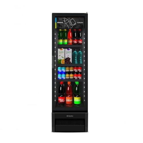Cervejeira Vertical Metalfrio 337 Litros Optima All Black Vn28rh 110v