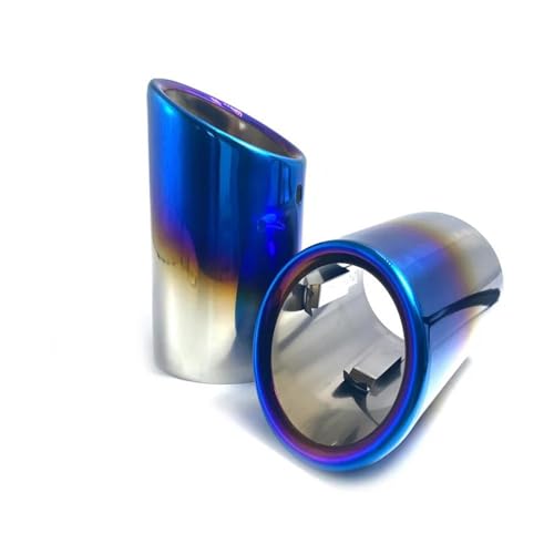 Tuyau d'échappement carbone bleu pour VW Polo 6R et Bora, anti-corrosion