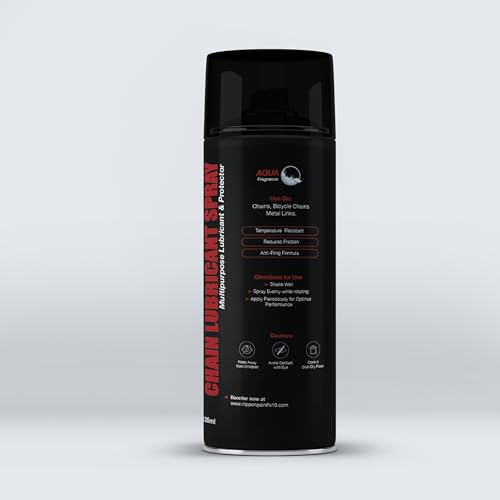 Image of Chain Lubricant Spray 135ML | High Performance Chain Lube for Bike & Motorcycle | Reduces Friction Wear Protection Rust Prevention Smooth Quiet Ride Long Lasting
