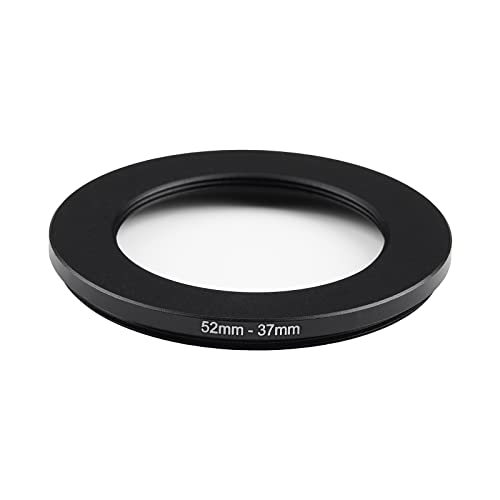 Image of 52mm to 37mm Step-Down Ring Filter Adapter,for All Brands UV ND CPL, Metal Ring Step-Down Rings Adapter Filter (52mm-37mm)