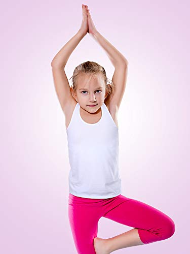 Image of Boao Girls Dance Tank Top Racerback Crop Tank Top Sleeveless Dance Outfit for Ballet Gymnastics Athletic Wear