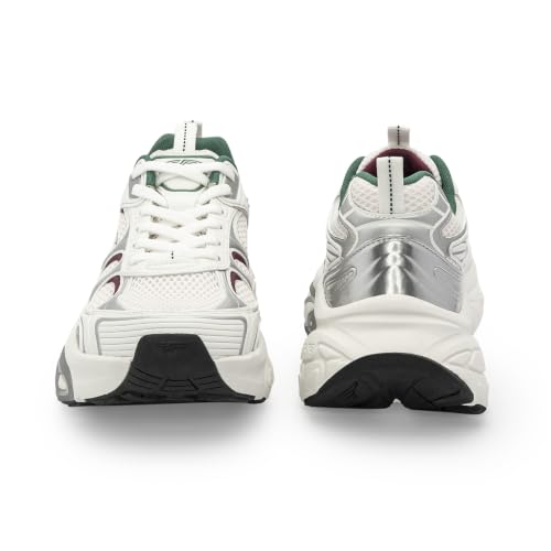 Image of Red Tape Women's Sneakers Green Mesh Pu Round Toe Lace-Up