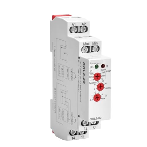 Capteur de contrôle de niveau GRL8-02 anti-débordement AC/DC24-240V