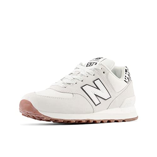 Image of New Balance Women's 574 V2 Animal Print Sneaker, Reflection /White /Black, 11 M