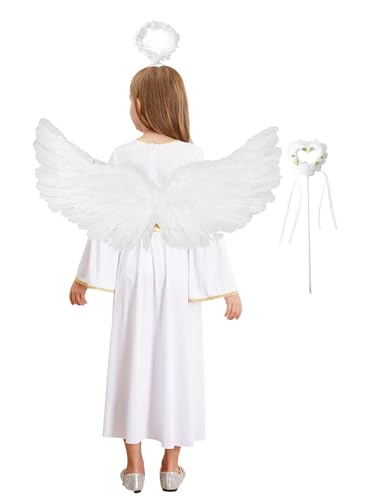 Disfraz de Ángel para Niñas 4 Piezas miniatura 2