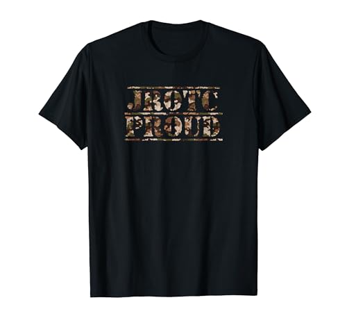 JROTC Proud Junior ROTC Desert Camo Distressed Vintage Camiseta