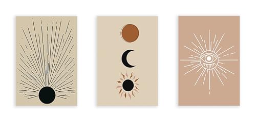 Ensemble d'affiches abstraites bohème et minimaliste pour habiller vos murs