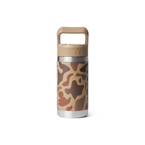 Image of YETI Rambler Jr. 12 oz Kids Bottle, with Straw Cap, Wetlands Camo