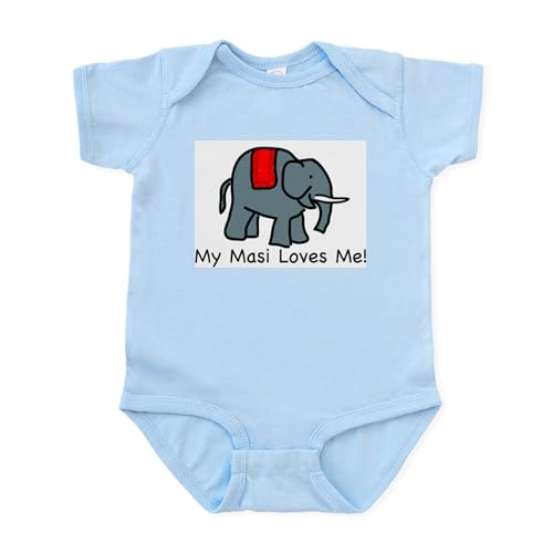 CafePress MASI Loves Me Infant Creeper Cute Infant Bodysuit Baby Romper