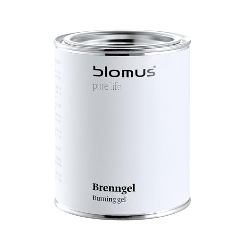 blomus Brenngel Dose LUNA | Gel für Feuerstelle | 500ml | 8,5B x 10H cm