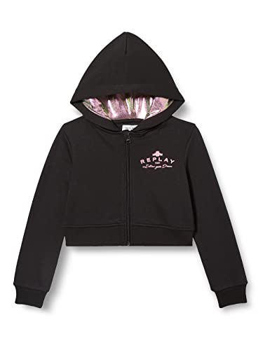 Sweatshirt à capuche garçon Replay Sg2431 en molleton doux et manches longues