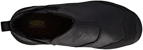KEEN Men's Revel 4 Chelsea Mid Height Polar Insulated Snow Boots, Black/Black, 11 | Image 4