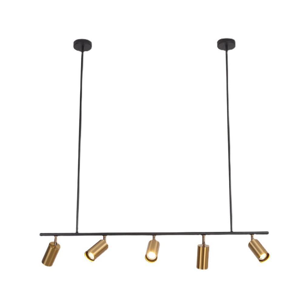 Lustre minimaliste en bande métallique LED pour plafond de maison et bureau moderne