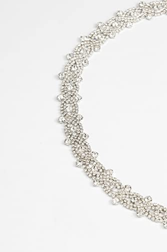 Rhinestone Belt Sliver Sparkly Crystal Dimonad Belt For Women Dresses Wedding Dress Bridal Belt Sliver Loop #TOP5