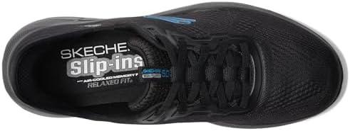 Skechers Men's Equalizer 5.0 Standpoint Slip-in Sneaker, Black/Blue, 9 | Image 1