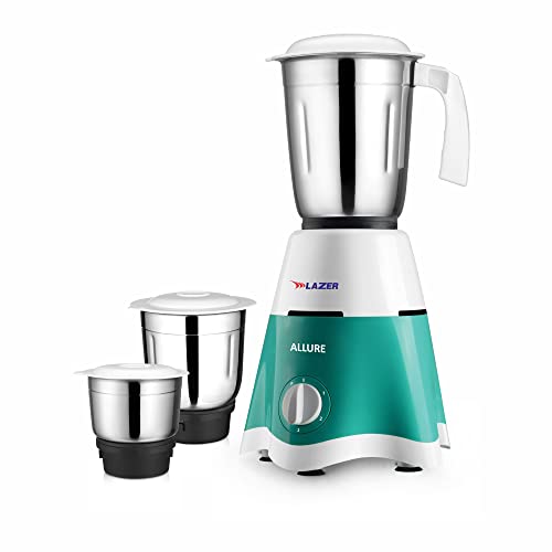 Image of Lazer Allure 3 jars 500W Mixer Grinder (Aquamarine)