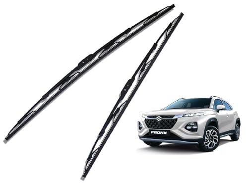 Image of Auto Hub Car Wiper Blade Compatibility with Maruti Fronx Windshield Car Wiper Blade Size D-21,P-18