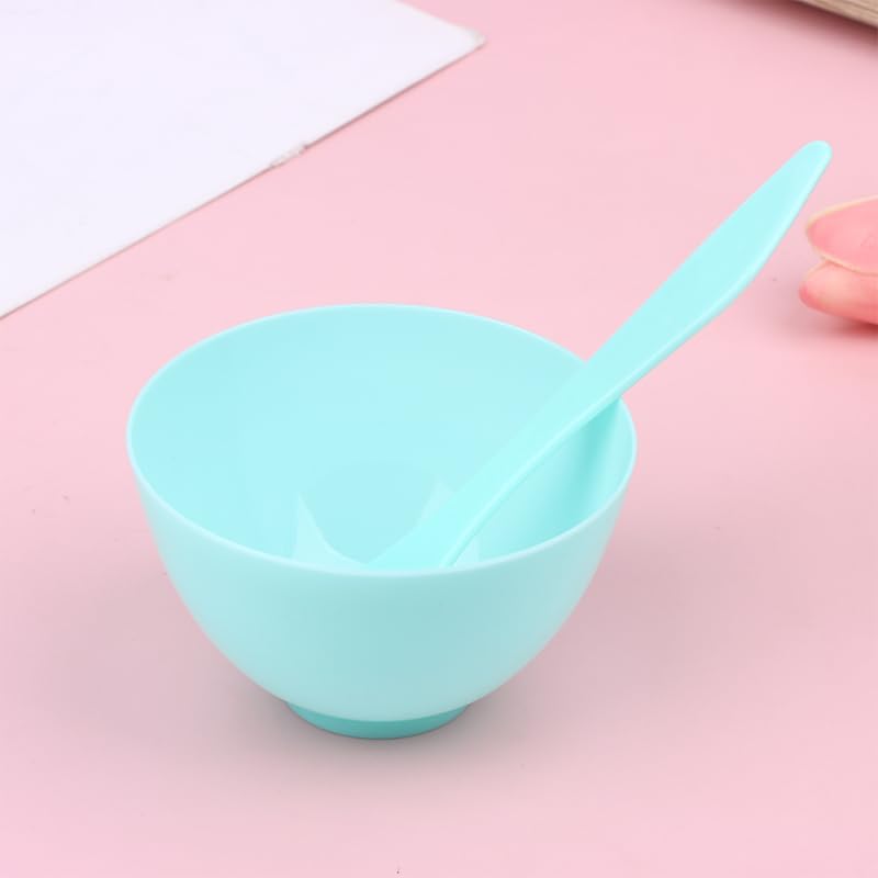Qingsi Cuenco de máscara con palo de mezcla, kit de cuchara, herramientas de cuidado facial de belleza para bricolaje, máscara facial, tazón de