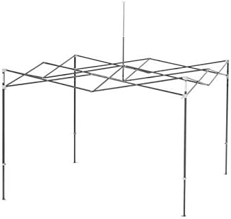 Miniatura 2 de E-Z UP Vantage - Toldo de refugio instantáneo, 10 x 10 pies, marco de acero con recubrimiento en polvo blanco con bolsa de rodillo ancha Trax y