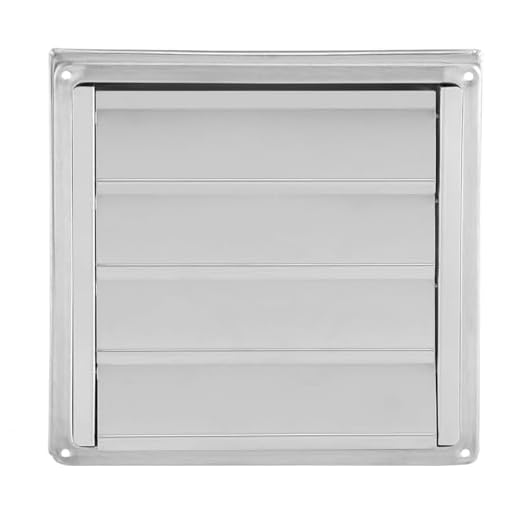 Garosa 100mm Air Vent Kanal Grill Entlüftung Edelstahl Fan Outlet Wand Platz Lüftungsgitter Wäschetrockner Ausgang Extractor